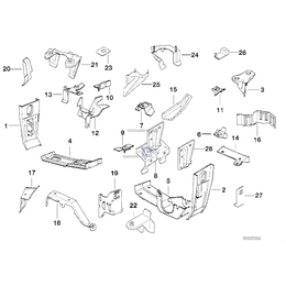 Wspornik sterownika hydraulicznego ABS - 41148152314