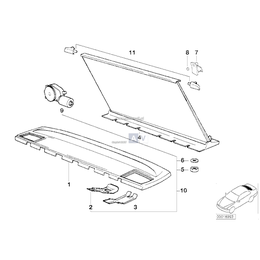 Półka tylna, bez rolety przeciwsłonecznej - 51468137878
