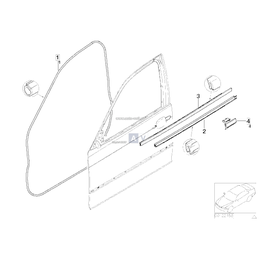 Listwa uszczelniająca, zewn. prawa - 51338194712