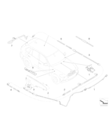 Nozzle chain, windscreen washer system - 61667275176