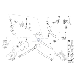 Przewód wody, odlot, termostat - 11537592093