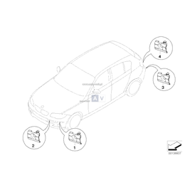 Uchwyt czujnika PDC przed., wewn. lewy - 51117118153