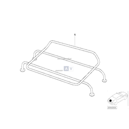Not in conjuction with Rear Wing, Luggage rack - 82111470401