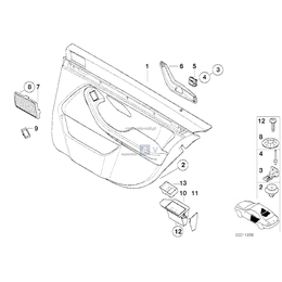 Tapicerka drzwi tylna prawa - 51422499398