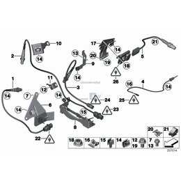 Uchwyt przewodu sondy lambda - 11787568149