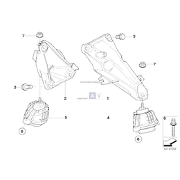 Rubber mounting - 22116777118