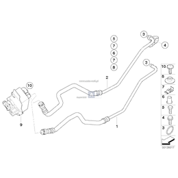 Przewód chłodnicy oleju odpływowy - 17228509707