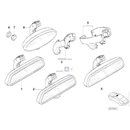 Lusterko wewnętrzne EC - 51169134417