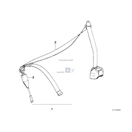 Pas bezpieczeństwa przedni - 72112233003