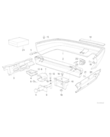 Element dystansowy prawy - 51121956918