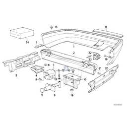 Element dystansowy prawy - 51121956918