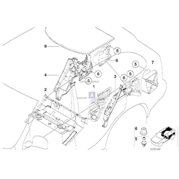 Izol. dźwięk. wnęki koła tylnego lewego - 51488402155