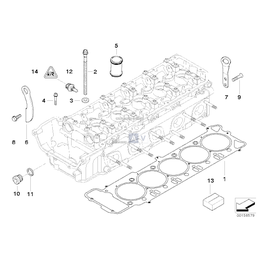 Pasuje tylko do cylindra 6-10, Element łączący - 11127832685