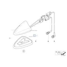 Przew. anteny odb. GPS/antena GPS - 61116921935