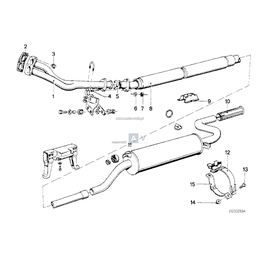 Dla samochodów z Wersja szwedzka, Rura wydechowa - 18111175294