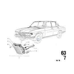 Szkło lampy prawe - 63131356808
