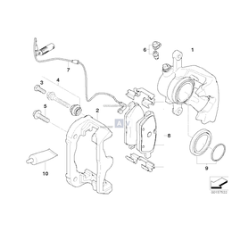 Uchwyt zacisku hamulcowego - 34116774038