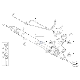 Kpl. przew. rurk., active steering, pasuje tylko do - 32106779674