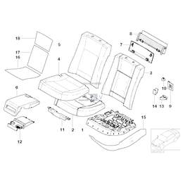 Element tapicer. siedziska prawy - 52207016464