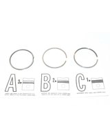 Pierścienie tłokowe kpl. BMW E34 E36 E38 E39 M51 M41 - 11252243860