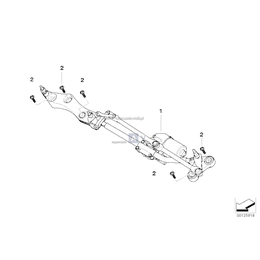 Pokrywka osi wycieraczki - 61617185368
