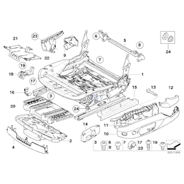 Mechanika fotela elektryczna prawa - 52109114600