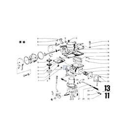 Solex 38-40 Pdsi/A, Śruba - 13111257897