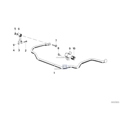 Poduszka gumowa stabilizatora - 31351119468