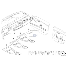 Listwa ozdobna tabl. przyrz., prawa - 51456985892