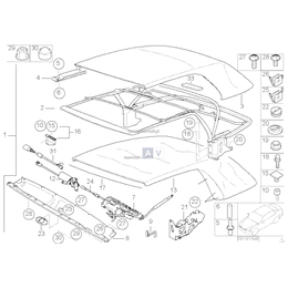 Lamination, tension strap - 54317056103