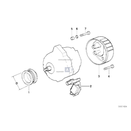 Alternator BMW E46 E39 E38 E53 X5 320d 520d 525d 530d 730d 3,0d M57 - 12312247389