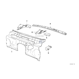 Panel nagrzewnicy lewy - 41131902097