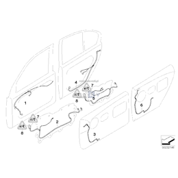 Wiązka prz. drzwi wspor. funk. prz. le. - 61126934018