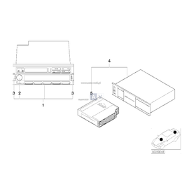 Magazynek CD BMW 6 CD Changer P - 65128355885