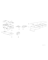 Nośnik urządzeń tylny lewy - 61138351543