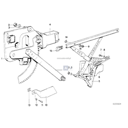 Elektr.siłownik szyby tylny lewy - 51351868191