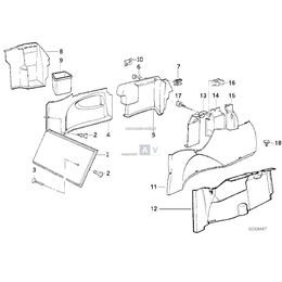 Dla samochodów z Zmieniarka CD, Pokrywa - 51478155701