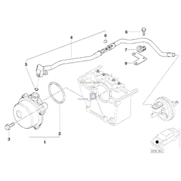 O-Ring uszczelnienie pompy próżniowej BMW E34 E36 E38 E39 E46 E53 E60 E63 E65 E70 E83 E90 E92 E93 - 11667794767