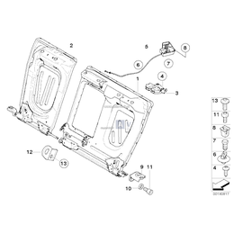 Panel sterowania, prawy - 52207151370