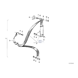 Pas bezpieczeństwa tylny - 72111851315