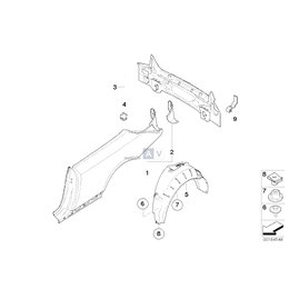 Uchwyt drążka reakcyjnego, tylny - 41117179572