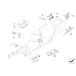 Kształtka słupka B wewn. lewa - 41217062453