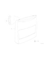 Panel tylny fotela, skóra - 52101973245