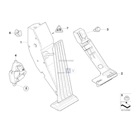 Płyta adaptacyjna modułu pedału gazu - 35426772704