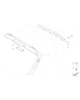Osłona wlotu powietrza, górna - 51447016664
