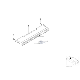 Zespół przełączników konsoli środkowej - 61316925474