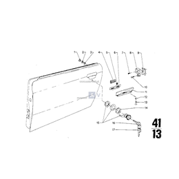 Zamek lewy (kodowany) - 51211809927