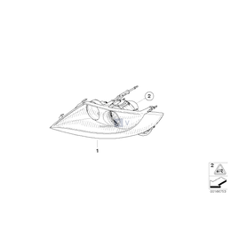 Reflektor lewy - 63127165649