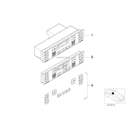 Panel obsługi automatycznej klimatyzacji - 64118375453