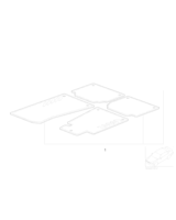 Dywaniki podłogowe aluminiowe, anthrac. - 51470010587